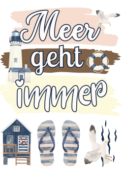 Bügelbild Meer geht immer